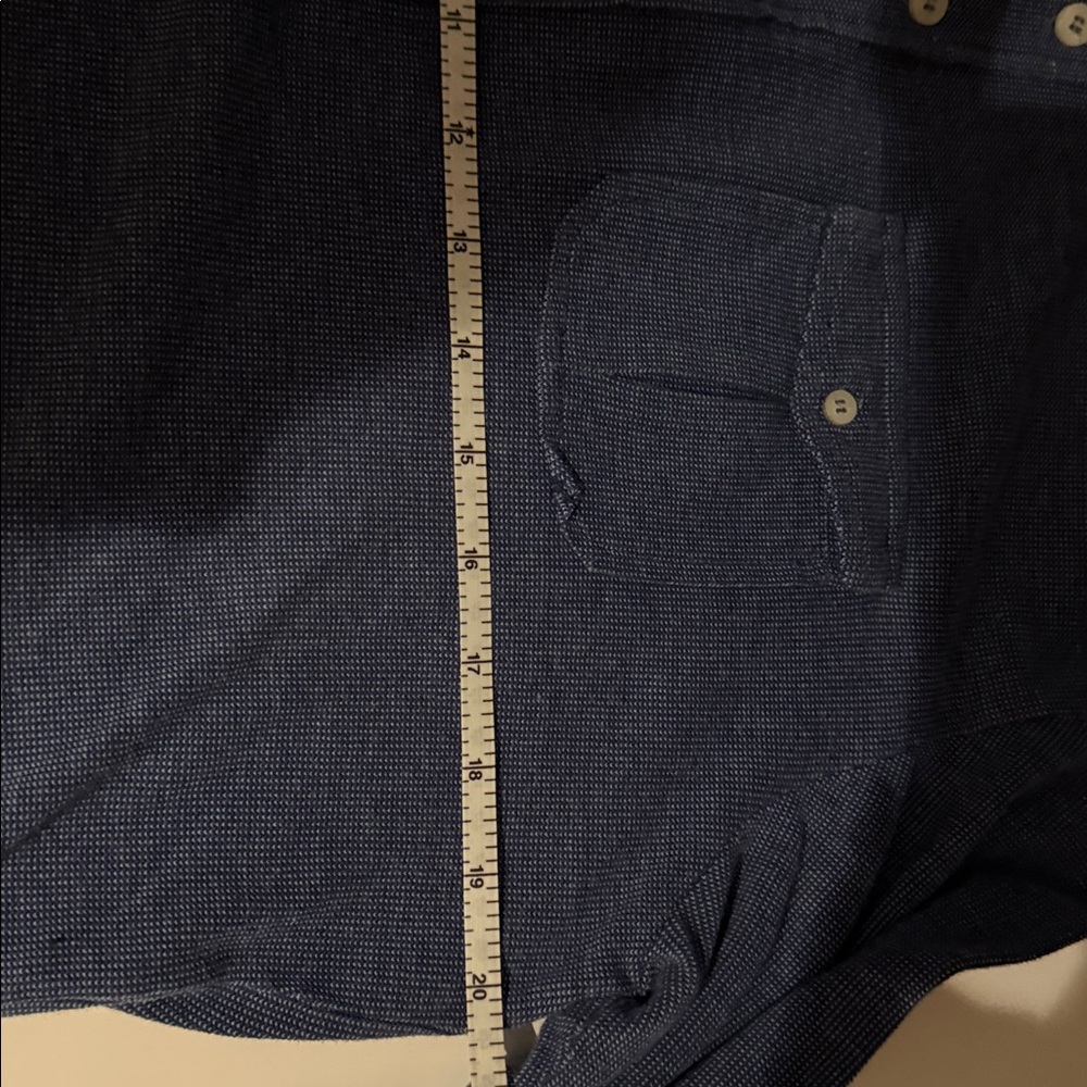 Canali Textured Blue Button Down Shirt - Picture 3 of 5